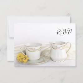 Svarskort för Tea Kopp och Gult Daisys Bröllop OSA