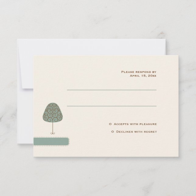 Svarskort för trådlöst Träd OSA Kort (Framsida)