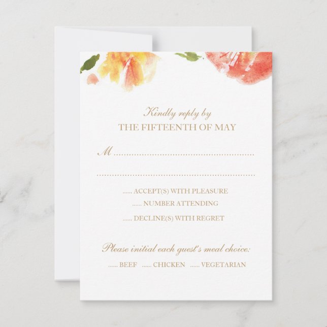 Svarskort för vattenfärg Ro OSA Kort (Framsida)