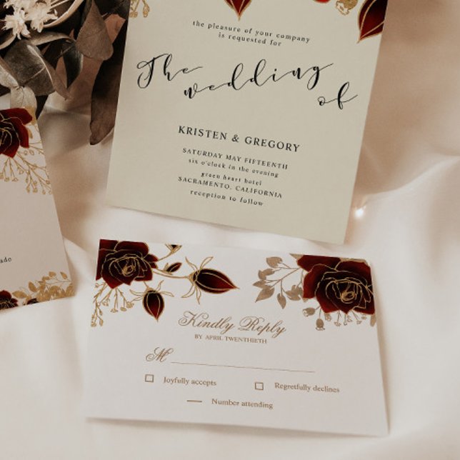 Svarskort för vattenfärgen Guld Ro OSA  Kort (Skapare uppladdad)