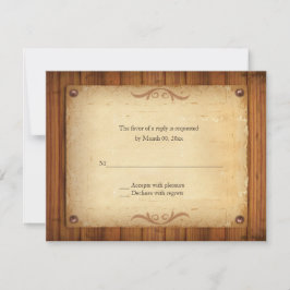 Svarskort för Western Bröllop OSA i land Kort