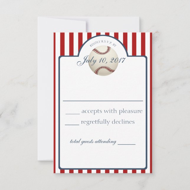 Svarskort från Baseball Rand OSA Kort (Framsida)