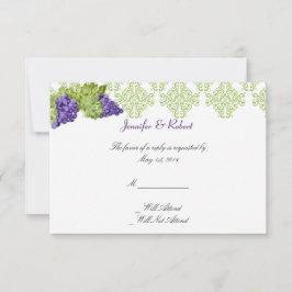 Svarskort från Grapevine Garden Wedding OSA Kort