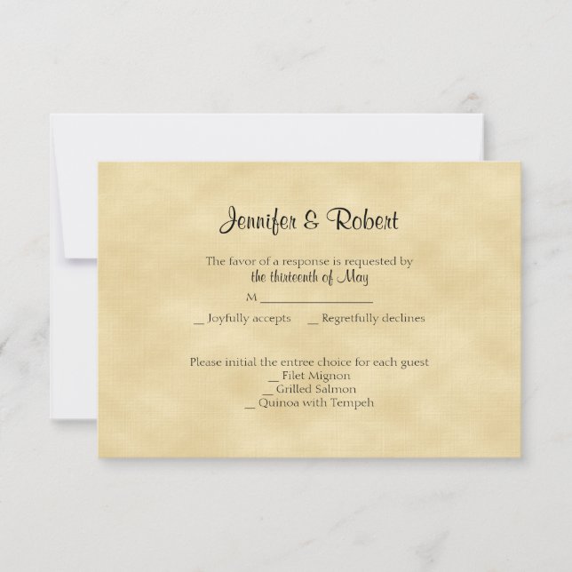 Svarskort från Guld Glitter 50-årsdagen OSA Kort (Framsida)