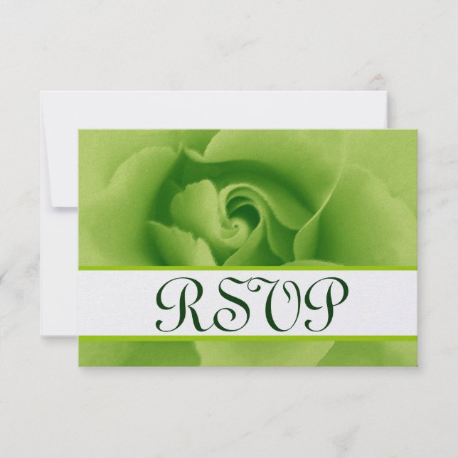 Svarskort från Lime Green Ro OSA Bröllop Small (Framsida)