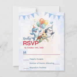 Svarskort från Ocean Friends Birthday OSA Kort