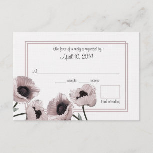 Svarskort från Poppy Rosa Bröllop OSA Kort