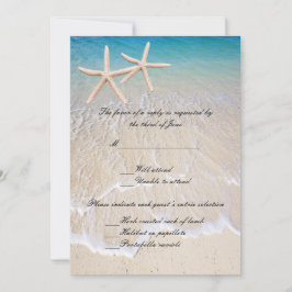 Svarskort från Starfish Beach Wedding OSA Kort