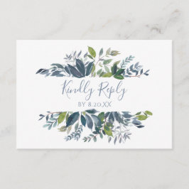 Svarskort Greenery - Dusty Blue OSA Kort