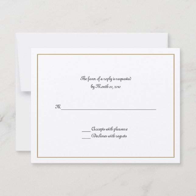 Svarskort guld Ram OSA Kort (Framsida)