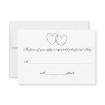 Svarskort "Interlocking Hearts"