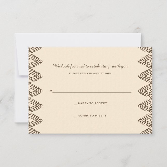 Svarskort med förtryck inbjudningar (Framsida)