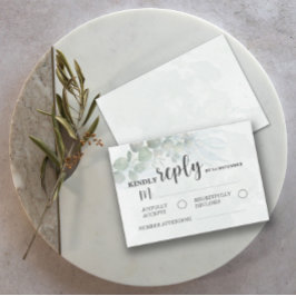 Svarskort på OSA av Eucalyptus grönt  Kort