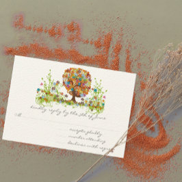 Svarskort vid högvattenrisk i Träd Bröllop OSA Kort