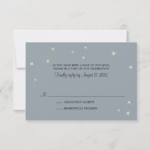 Svarskort Whimsy Fireflies OSA Kort