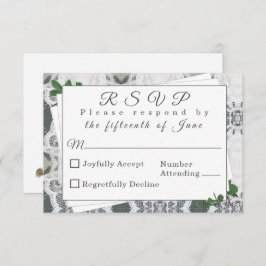 Svarskort White Snöre och Ro Lövs Tilläggskort