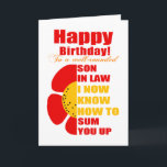 svärson sammanfattade kort<br><div class="desc">svärson födelsedagsgratulationskort</div>