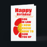 svärson summerade kort<br><div class="desc">svärson födelsedagshälsningskort</div>