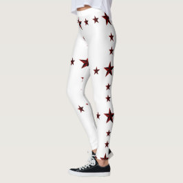 Svårstoppade stjärnor tryck bekväma elastiska dam- leggings