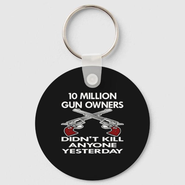 Svart 10 miljoner Gun Owners-Döda Nyckelring (Framsida)
