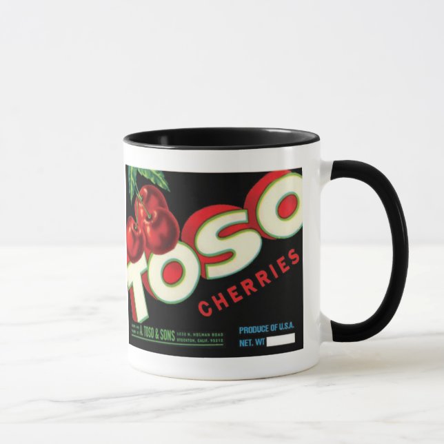 Svart 11 uns Ringermugg Mugg (Höger)