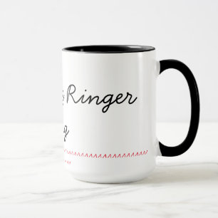 Svart 15 uns Ringermugg Mugg