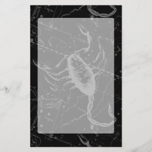Svart 1690 för ScorpiokonstellationHevelius Brevpapper