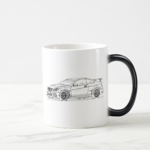 Svart 2012 för MBAMG C63 Magisk Mugg