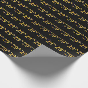 Svart 29th (Tjugo-Nionde) händelse för Fauxguld Presentpapper
