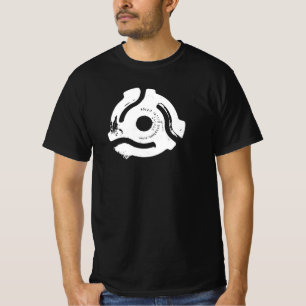 Svart 45 RPM-retro-vinylpostavstånd T Shirt