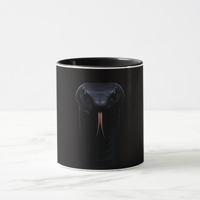 Svart 4 Luxe Combo-mugg med Black Mamba Mugg (Center)