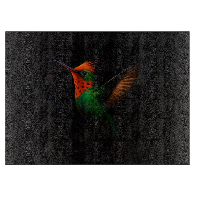 Svart 4 Luxe Glas sk board Tufted Coquette (Framsidan)