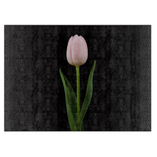 Svart 4 Luxe Glasbräda Blush Rosa Tulpan