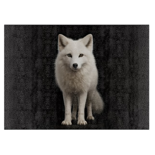 Svart 4 Luxe Glasbräda Ivory Arctic Fox (Framsidan)