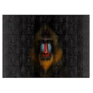 Svart 4 Luxe Glasbräda Mandrill Apa