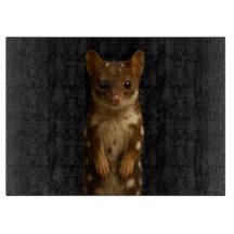 Svart 4 Luxe Glasbräda med Söt Quoll