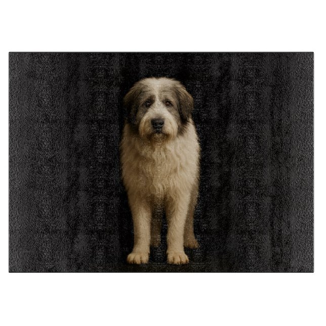 Svart 4 Luxe Glasbräda Mioritic Shepherd (Framsidan)