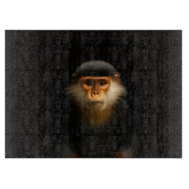 Svart 4 Luxe Glasbräda Röd Douc Langur