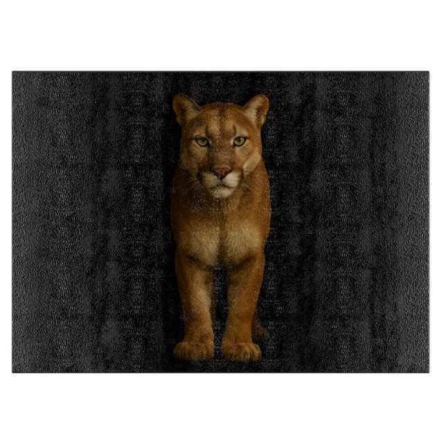 Svart 4 Luxe Glasbräda Tyst Prime Puma (Framsidan)