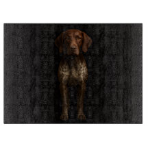 Svart 4 Luxe Glasskärbräda tysk pointer