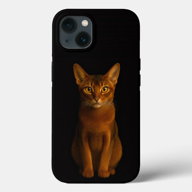 Svart 4 Luxe iPhone 13, Abyssinian Beauty (Baksida)