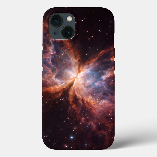 Svart 4 Luxe iPhone 13, Butterfly Nebula (Baksida)