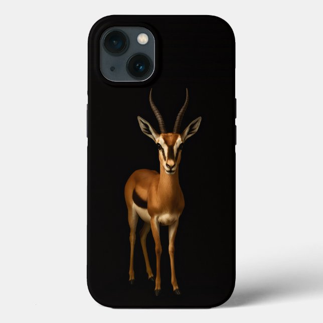 Svart 4 Luxe iPhone 13, Elegant Gazella (Baksida)
