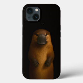 Svart 4 Luxe iPhone 13, Elegant Näbbdjur