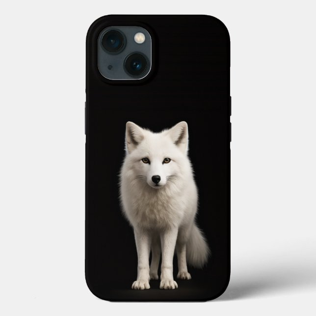 Svart 4 Luxe iPhone 13, Elfenbensfärgad Fjällräv (Baksida)