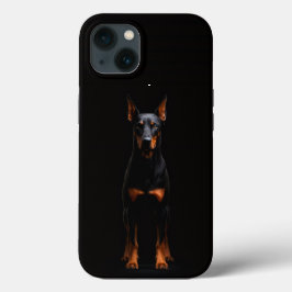 Svart 4 Luxe iPhone 13, Guardian Doberman