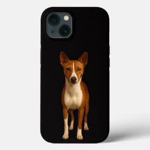 Svart 4 Luxe iPhone 13, Klassig Basenji Hund