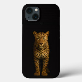 Svart 4 Luxe iPhone 13, Majestätisk Leopard