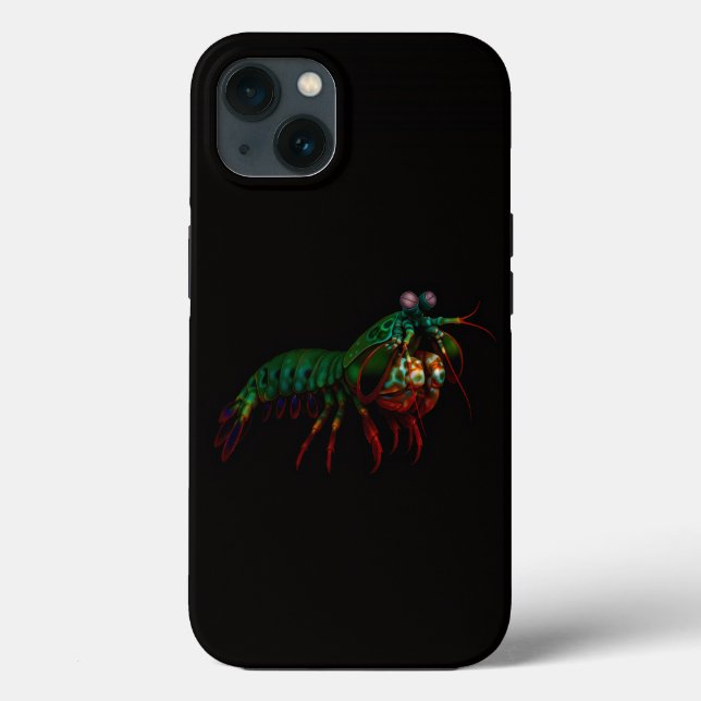 Svart 4 Luxe iPhone 13, Mantis Shrimp (Baksida)