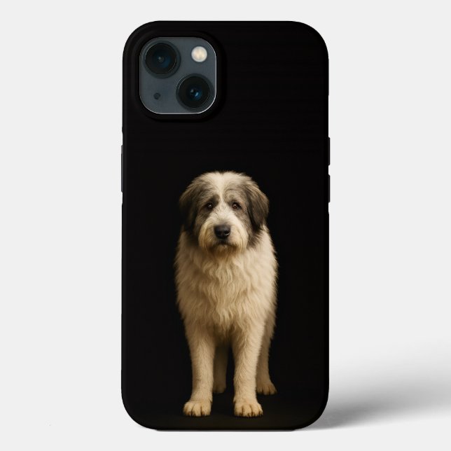 Svart 4 Luxe iPhone 13, Mioritic Shepherd (Baksida)